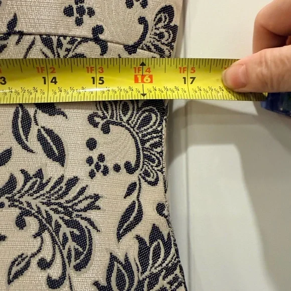 Tahari ASL Jacquard Envelope Neck & Brooch Sheath Dress - Picture 9 of 13